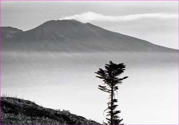 浅間山煙り