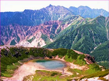 鷲羽岳から槍ヶ岳