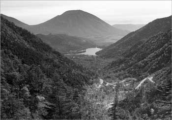 金精峠から男体山