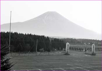 ホテルから富士山