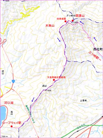 三ツ峠地図