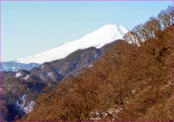 犬恋路から富士山