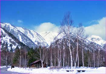 湯元の冬景