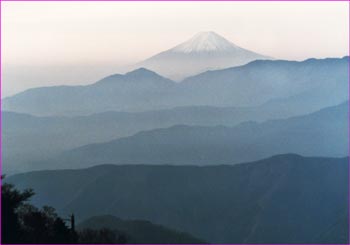 雲取山から富士山