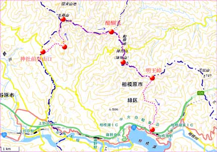 生籐山地図