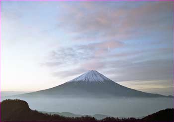 朝焼け富士