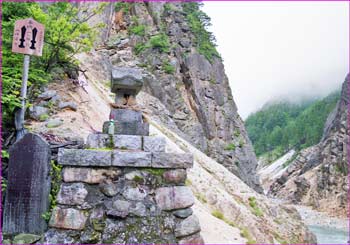 湯俣川出合の神