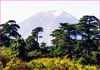 富士吉田から富士山