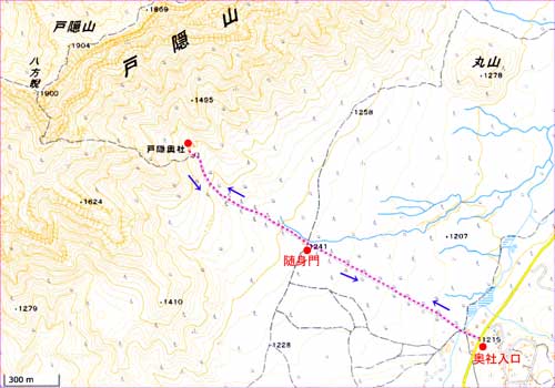 戸隠地図