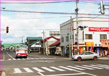 上富良野駅前