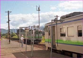 山部駅ホーム