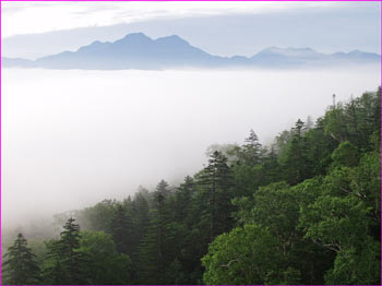 雲海の糠平方面