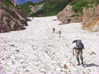 雪渓登行