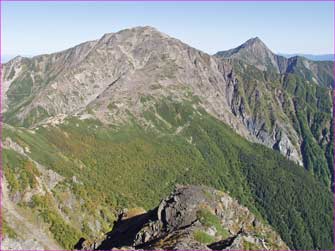 間ノ岳と北岳