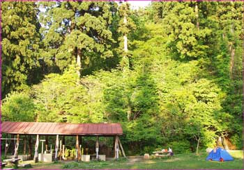 二王子神社幕営