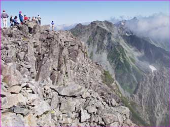 前穂高山頂