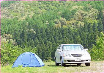 博士山登山口で