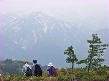 三方岩岳にて