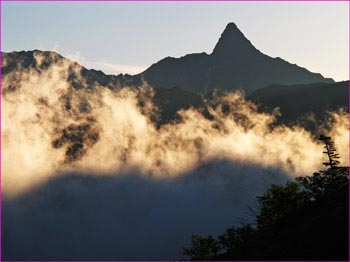 槍ヶ岳黄昏