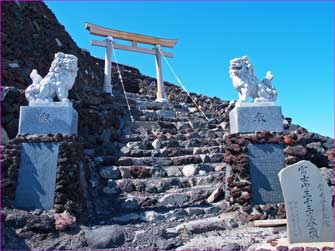 狛犬と鳥居