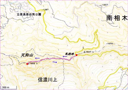 天狗山地図