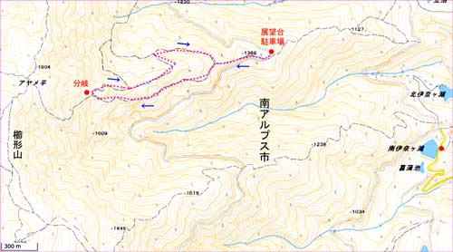 櫛形山地図