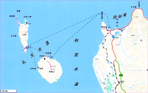 利尻礼文地図