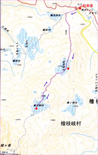 燧ヶ岳地図