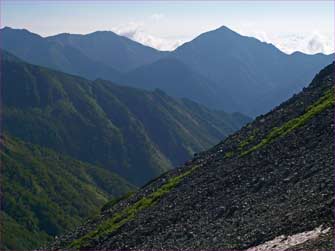 常念岳展望