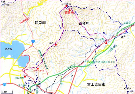 三ツ峠地図