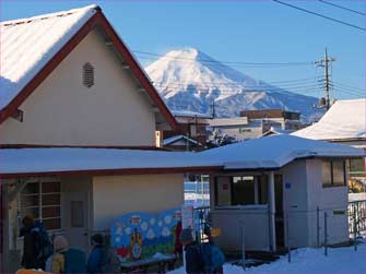 三ツ峠駅から富士山