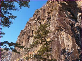 三ツ峠岩壁