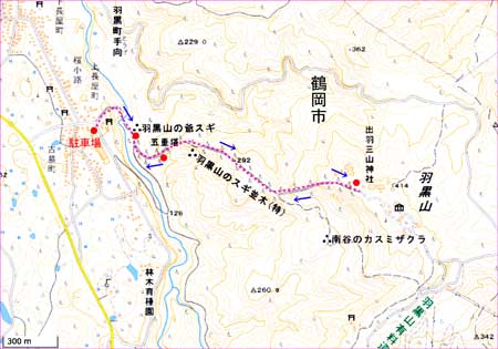 羽黒山地図