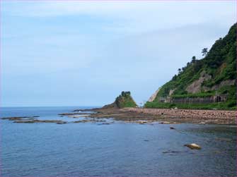 日本海の海岸