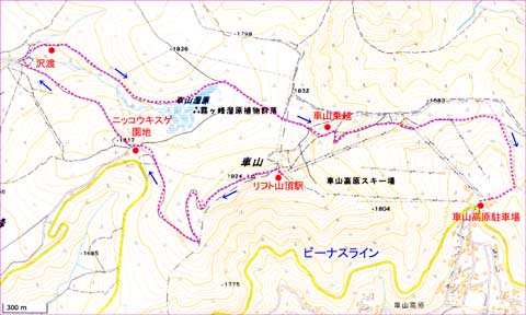 霧ヶ峰地図