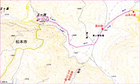 美ヶ原地図