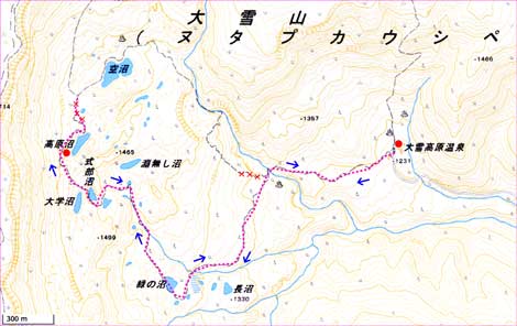 大雪高原T図