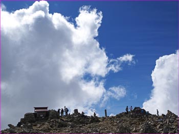 木曽駒山頂