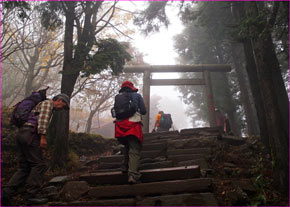 大山山頂鳥居