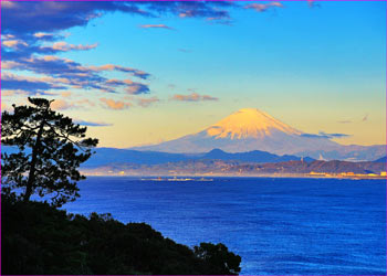 江の島から富士山