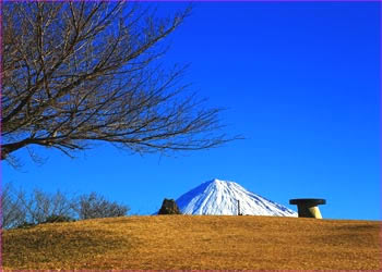 浜石岳山頂の富士