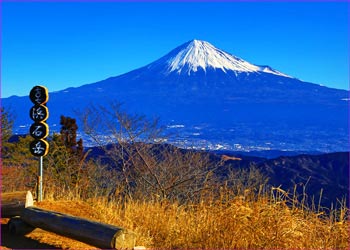 浜石岳快晴の富士