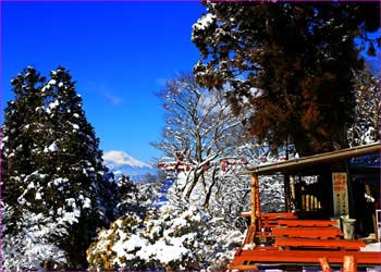 山頂茶屋にて