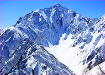 k鹿島槍ヶ岳冬勇姿