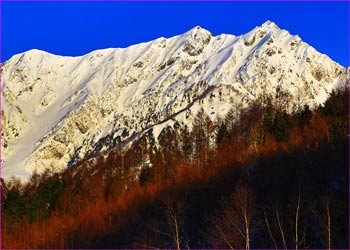 鹿島槍明ける