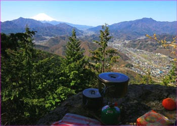 九鬼山で昼餉