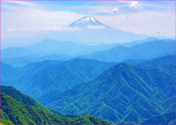 富士山すっかり晴れ上がる