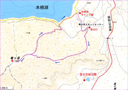 竜ヶ岳地図