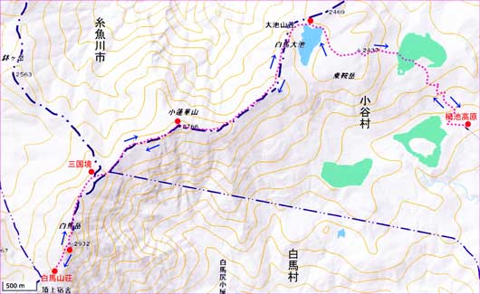 白馬地図