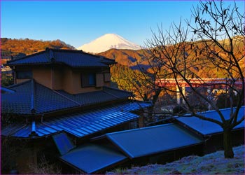 嵐の富士